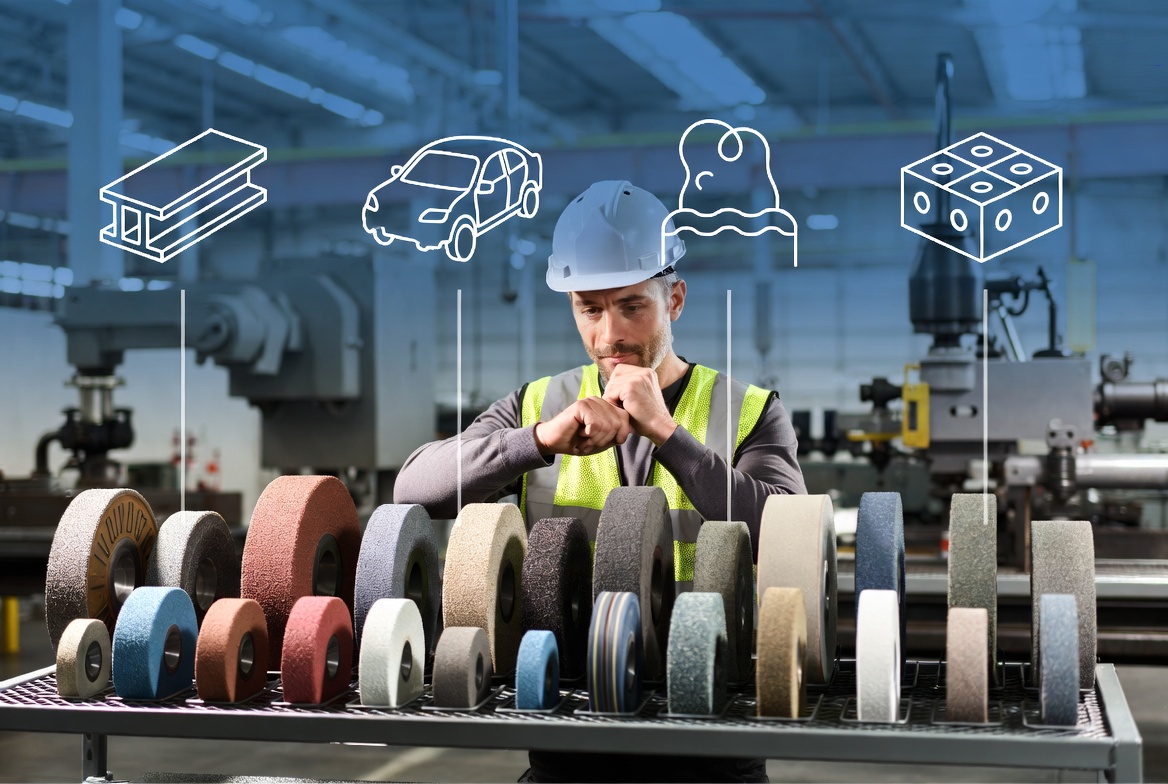 Abrasive wheel selection in real industrial environments