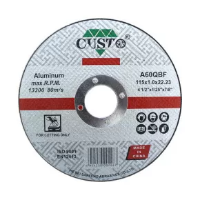 Flat Type Cutting Wheel For Aluminum