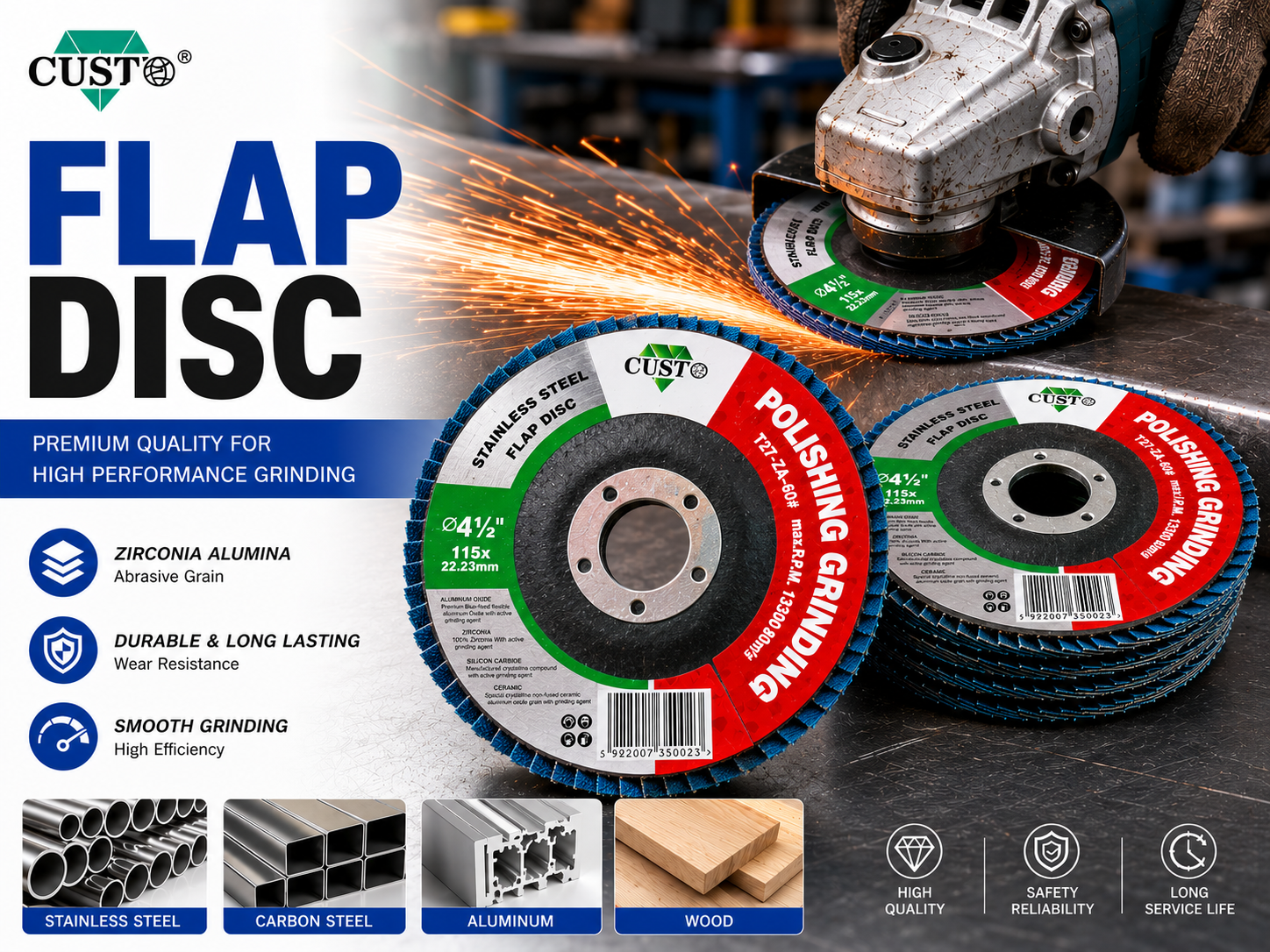 ALUMINUM Flap Wheel 10