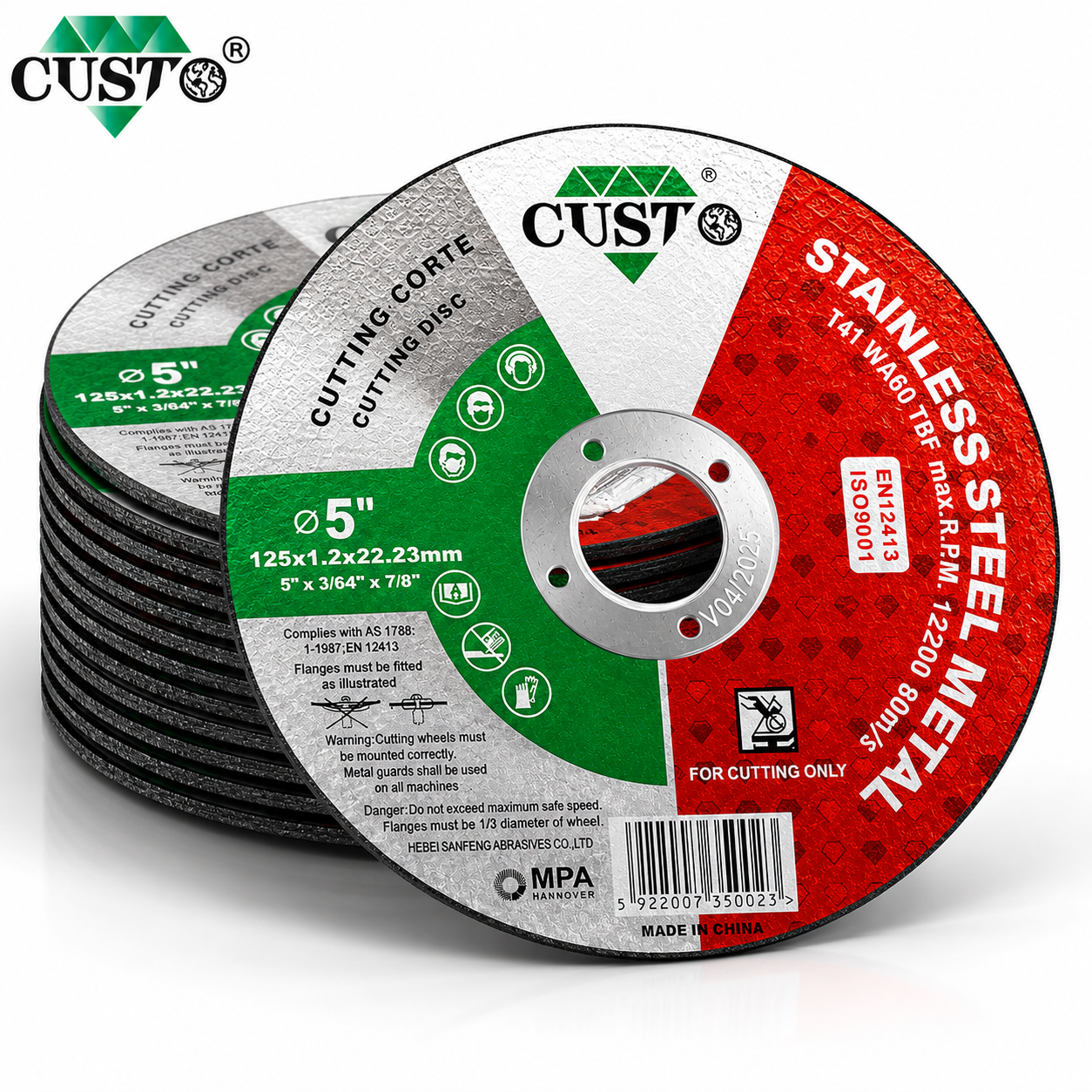 Cut-off Wheels for Stationary Machines-125x1.2