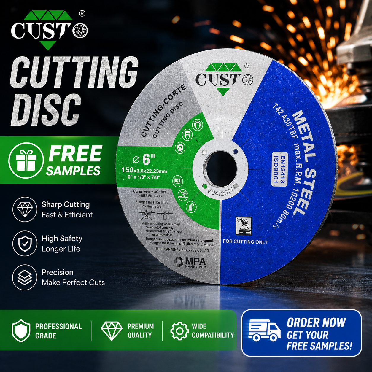 Flat Freehand Cut-off Wheel-150