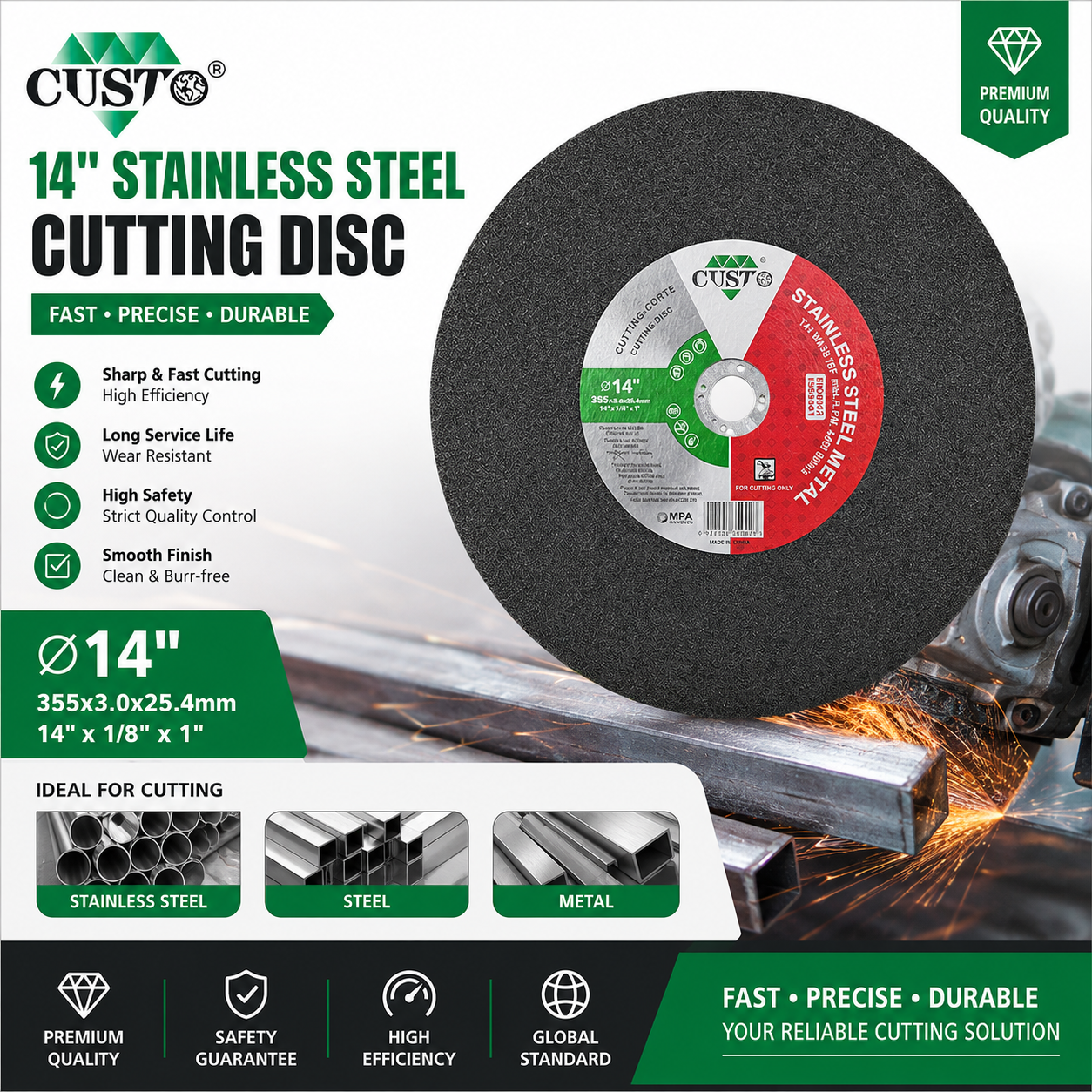 Inox Cutting Wheel-355x3
