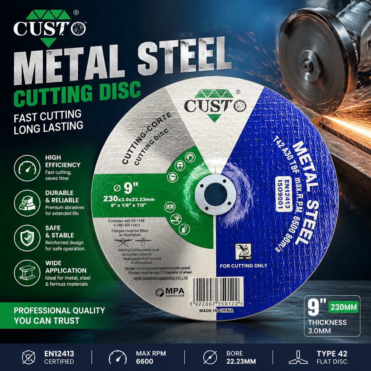 METAL Cutting Wheel 230x3