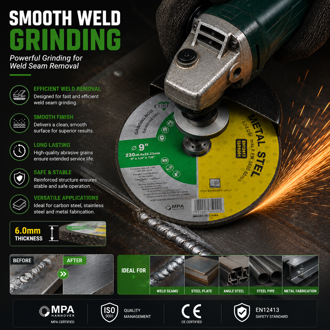 METAL Grinding Wheel 230