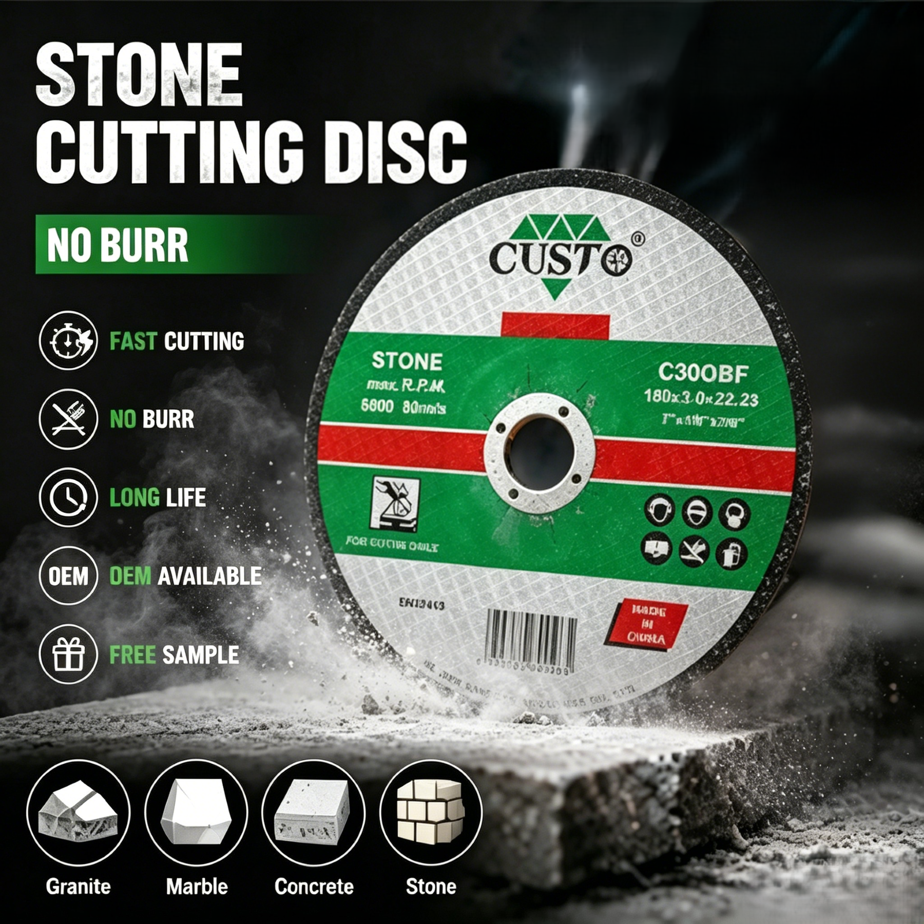 Stone Depressed Centre Cutting Discs-42A 2net